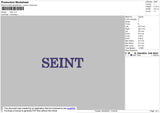 Sient Text Embroidery File 4 size