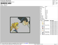Sailor Rectangle Embroidery File 4 size