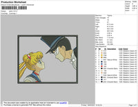Sailor Rectangle Embroidery File 4 size