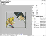 Sailor Rectangle Embroidery File 4 size