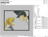 Sailor Rectangle Embroidery File 4 size