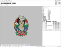 Sailorlady Embroidery File 4 size