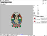 Sailorlady Embroidery File 4 size