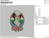 Sailorlady Embroidery File 4 size