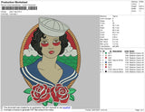 Sailorlady Embroidery File 4 size