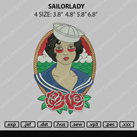 Sailorlady Embroidery File 4 size