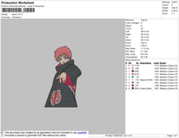 Sasori Embroidery File 4 size