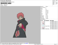 Sasori Embroidery File 4 size