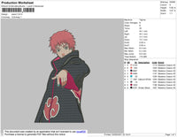 Sasori Embroidery File 4 size