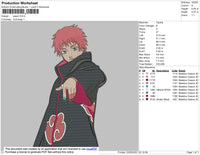 Sasori Embroidery File 4 size