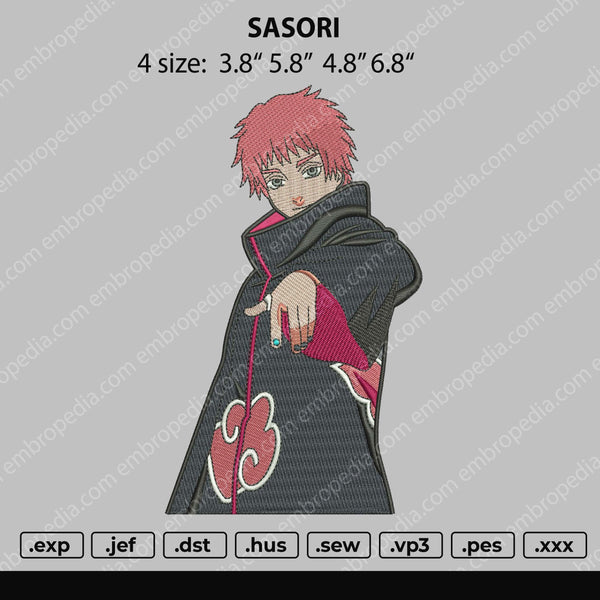 Sasori Embroidery File 4 size