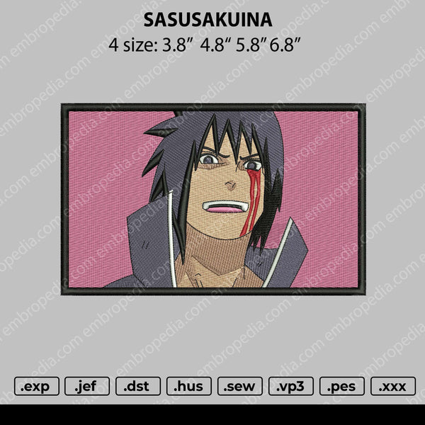 Sasusakuina Embroidery File 4 size