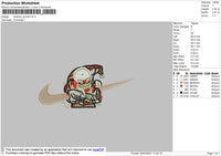 Swoosh Titan Armored Embroidery File 4 size