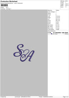 SA Embroidery File 4 size