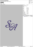SA Embroidery File 4 size