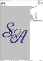 SA Embroidery File 4 size