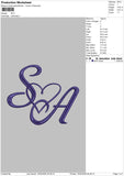 SA Embroidery File 4 size