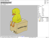 Sadderday Embroidery File 4 size