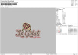 La Gelati Embroidery File 4 size