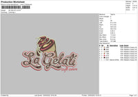 La Gelati Embroidery File 4 size