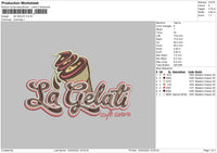La Gelati Embroidery File 4 size