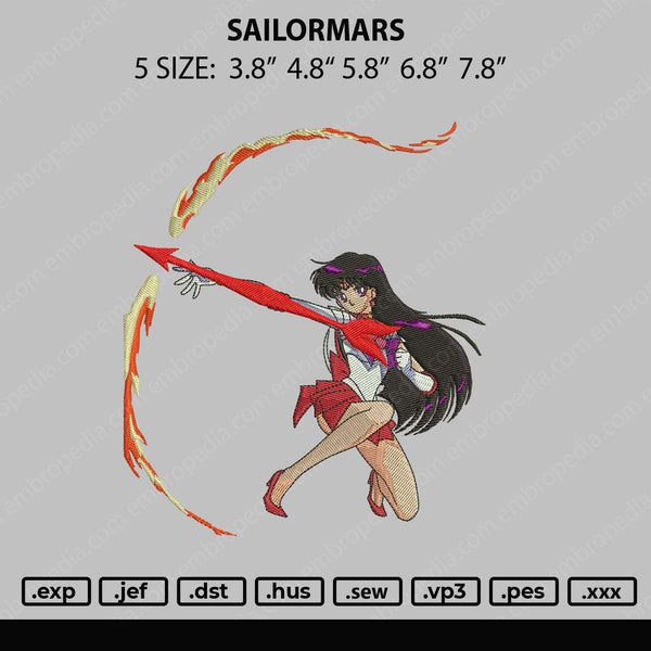 Sailormars Arrow Embroidery File 4 size