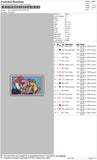 Sailormoon Rectangle Embroidery File 5 size