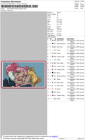 Sailormoon Rectangle Embroidery File 5 size