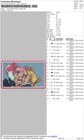 Sailormoon Rectangle Embroidery File 5 size
