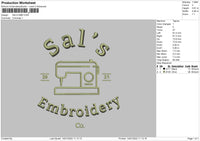Sals EMB Embroidery File 4 size