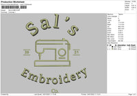 Sals EMB Embroidery File 4 size