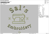 Sals EMB Embroidery File 4 size
