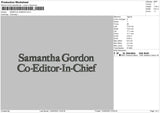 Samantha Gordon Embroidery File 4 size