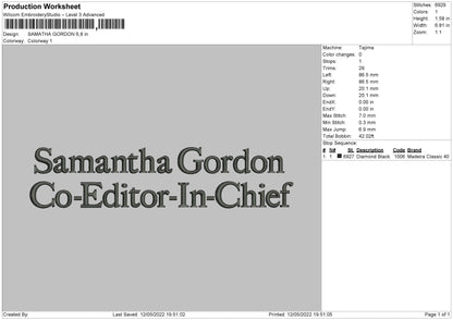 Samantha Gordon Embroidery File 4 size