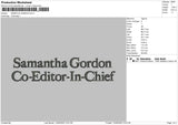 Samantha Gordon Embroidery File 4 size