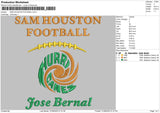 Sam Houston Embroidery File 5 sizes