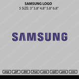 Samsung L Embroidery File 5 sizes