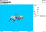 San Antonio Embroidery File 4 sizes