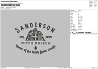 Sanderson Emboidery File 6 sizes