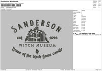 Sanderson Emboidery File 6 sizes