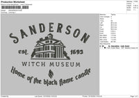 Sanderson Emboidery File 6 sizes