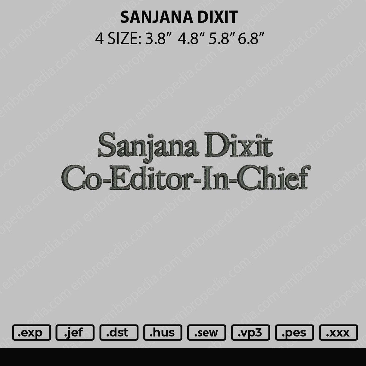 Sanjana Dixit Embroidery File 4 size