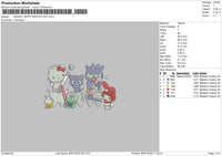 Sanrio Happy Dentist Day Embroidery File 4 size