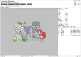 Sanrio Happy Dentist Day Embroidery File 4 size