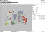 Sanrio Happy Dentist Day Embroidery File 4 size