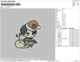 Santa Asuka Embroidery File 4 size