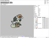 Santa Asuka Embroidery File 4 size