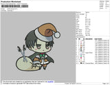 Santa Asuka Embroidery File 4 size