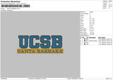 Santa Barbara Embroidery File 4 size