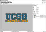 Santa Barbara Embroidery File 4 size